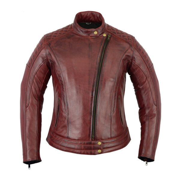 Vintage Biker Leather Jacket - Image 4